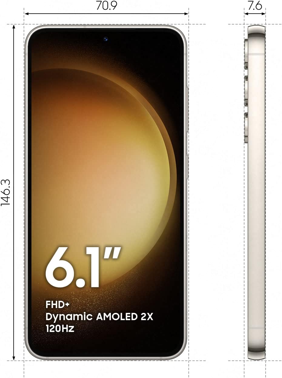 Celular reacondicionado Samsung Galaxy S23 FE 256 GB Crema Grado A e-sim