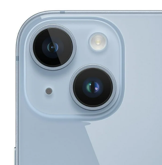 Celular reacondicionado Apple iPhone 14 128 GB Azul Grado A e-sim + Audífonos Inalámbricos