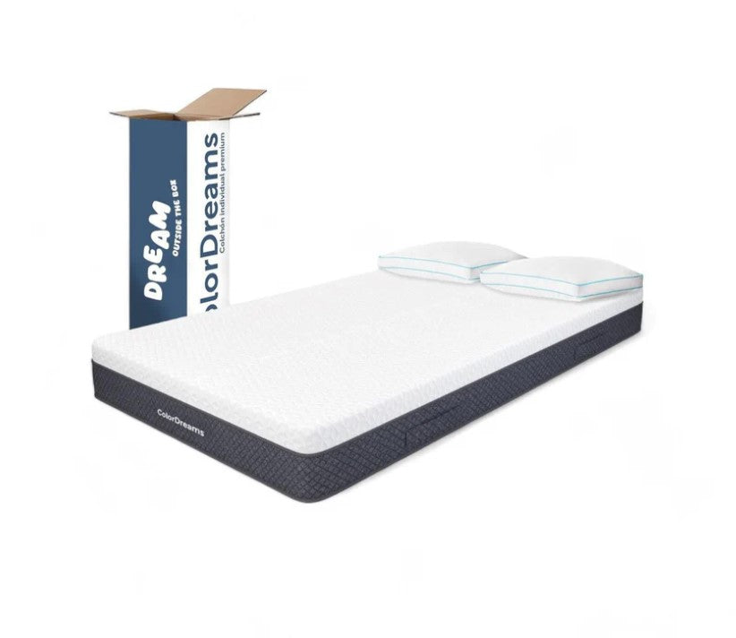 Set De 3 PiezasColchón Individual Memory Foam + Almohadas Poliéster