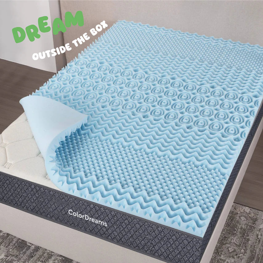 Colchoneta Topper Cubrecolchon Individual Memory Foam 5cm Colordream
