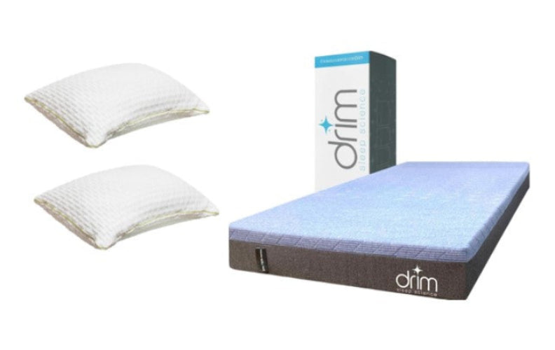 COMBO Colchón King Size EIN2TEIN Memory Foam + Dos Almohadas Cervical VISCO