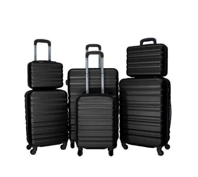 Set De 6 Maletas De Viaje Abs Con Candado Antirrobo 4 Ruedas 360 SKYTRAVEL