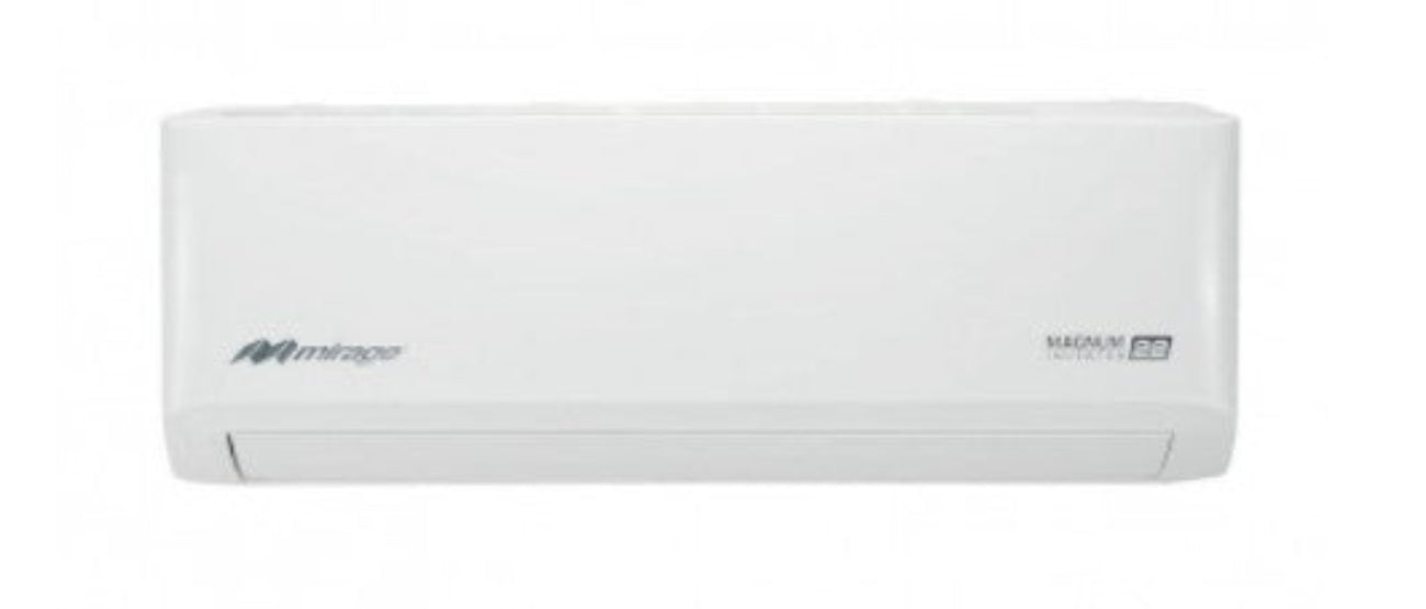 Combo 2 en 1: Aire Acondicionado Mini Split Mirage + Ventilador de Pedestal 18” MYSTORM