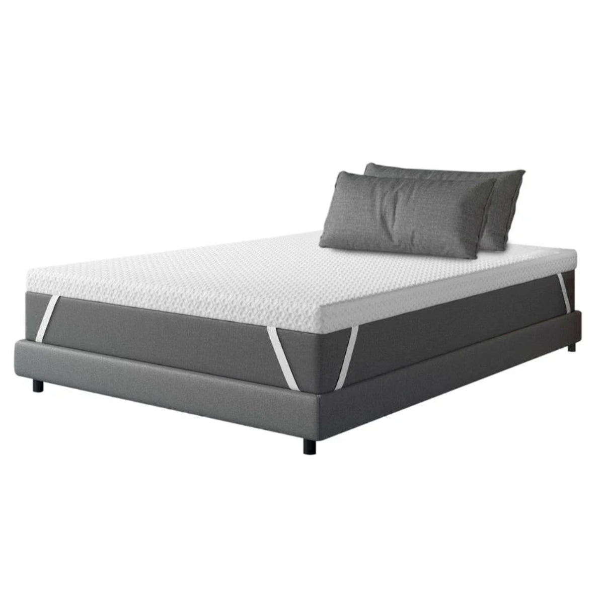 Colchoneta Cubre Colchon Topper Memory Foam 5cm Individual Colordream