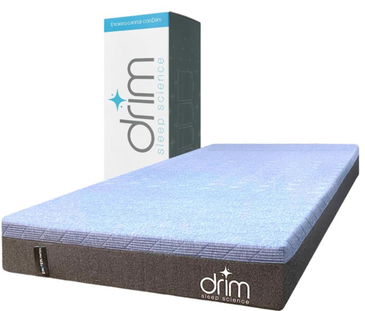 Colchón Matrimonial Memory Foam en Caja Ergonómico con Tecnologia de Descanso