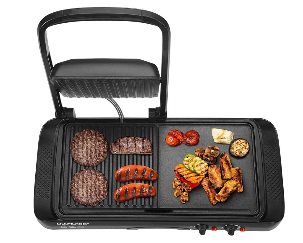 Parrilla y Plancha 2 en 1 127V 1500W