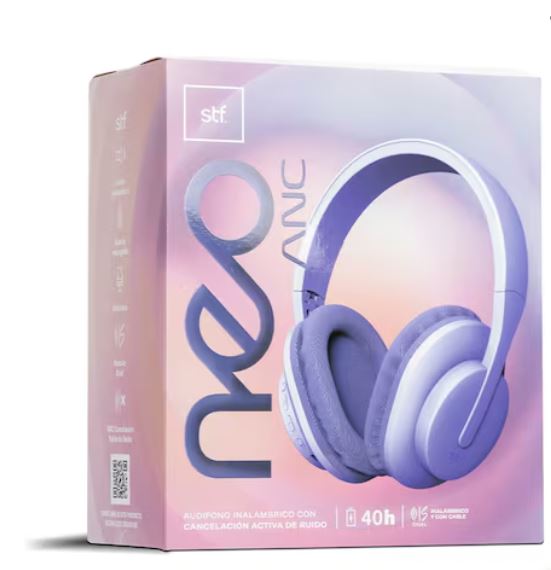 Audífonos NEO ANC color morado MK