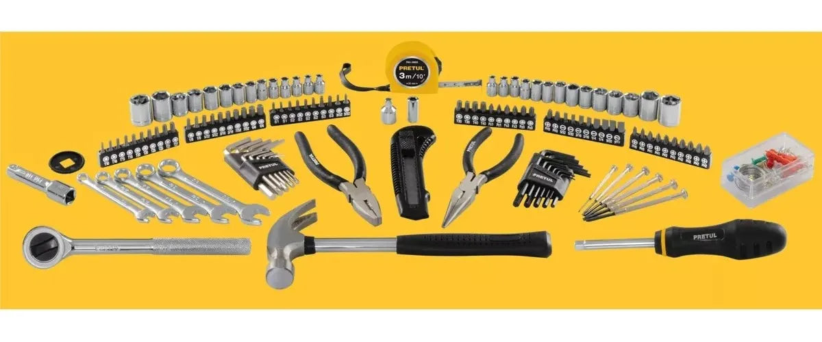 Set de herramientas Pretul, 133 piezas