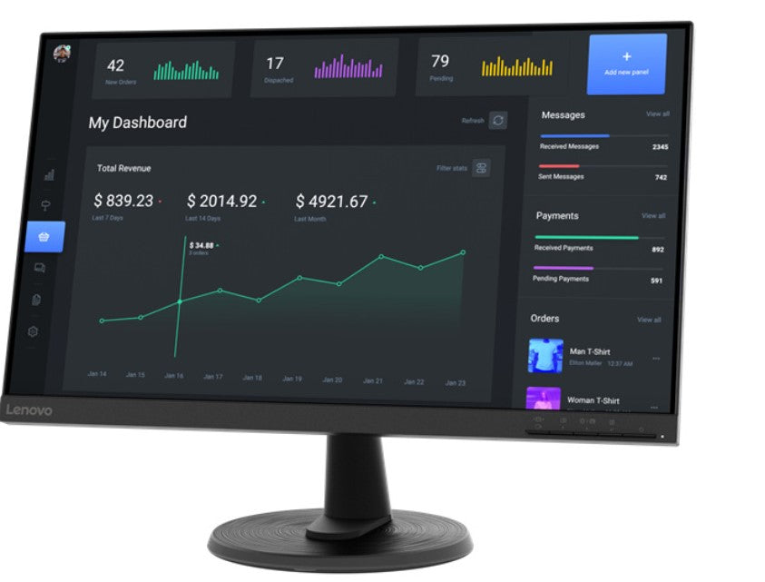 Monitor Lenovo ThinkVision C24-40 LED 23.8", Full HD, FreeSync, 75Hz, HDMI MK