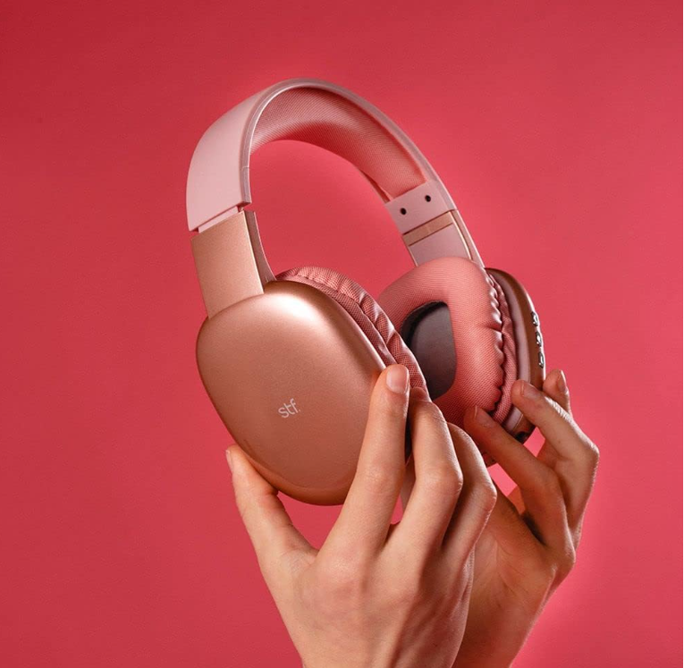 Audífonos Inalámbricos On-ear | Aurum | Función dual, MicroSD Rosa