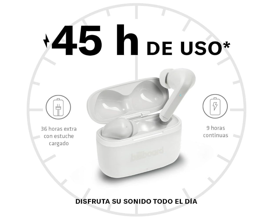 Audífonos Inalámbricos True Wireless | Billboard Soul anc/enc | Cancelacion de ruido Gris