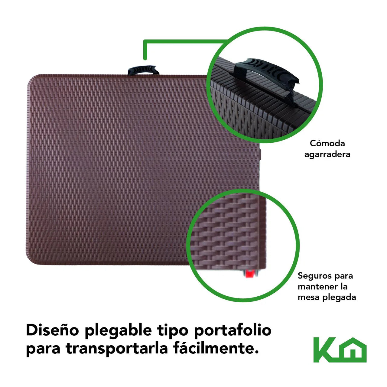 Mesa Plegable Portátil Portafolio Cafe