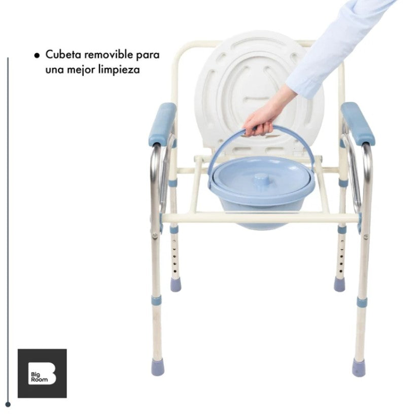 Silla Con Aumento De Comodo Para Ducha Y Baño 3 En 1 Para Adulto Mayor