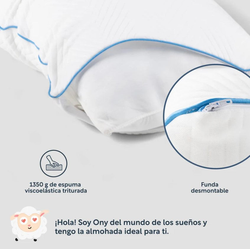 Set De 3 Piezas Colchón KingSize Memory + Almohadas Espuma