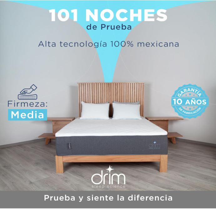 Colchón Individual Memory Foam |4 CAPAS| en Caja Ergonómico con Tecnologia de Descanso MK
