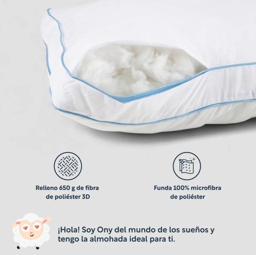 Set De3 Piezas Colchón King Size Memory Foam + Almohadas Poliéster
