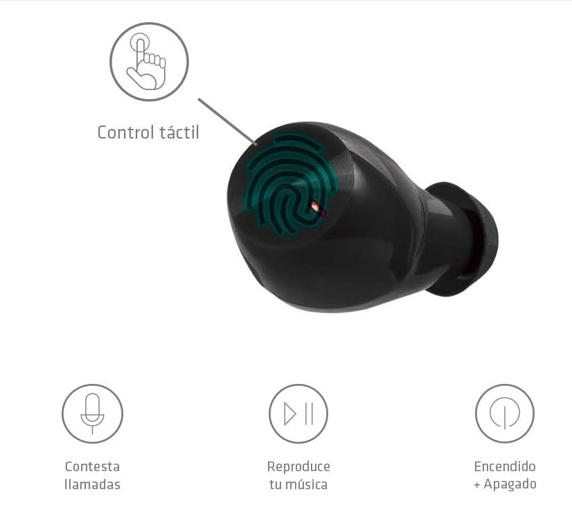 Audífonos Inalámbricos Billboard Soul track | Resistentes al agua IPX4 Negro