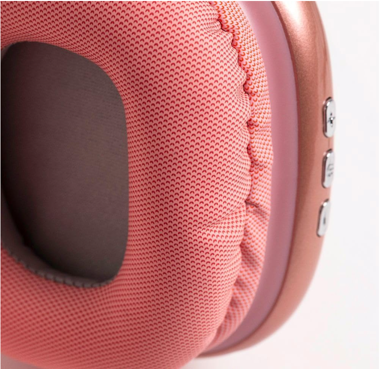 Audífonos Inalámbricos On-ear | Aurum | Función dual, MicroSD Rosa
