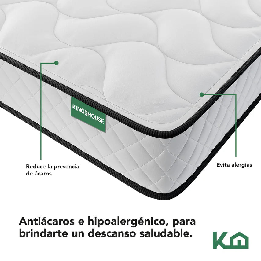Colchón Individual Memory Foam Espuma Alta Densidad Kinghouse