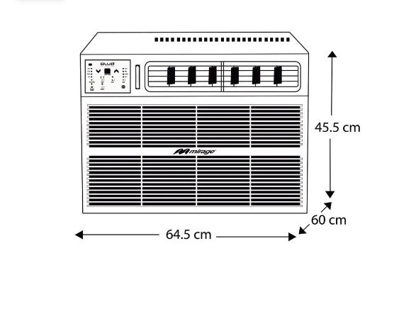 Aire Acondicionado de Ventana Blu Plus Solo Frío 1.5 TN 230V Mirage MK
