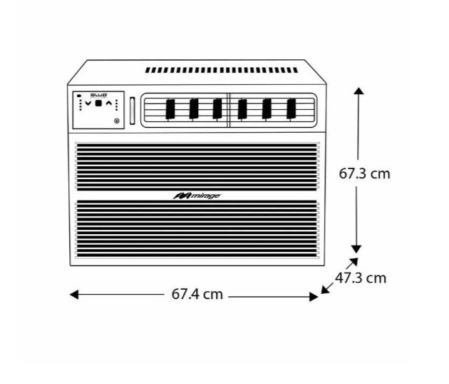Aire Acondicionado de Ventana Blu + Efficient 2 TN Frío 220V Mirage