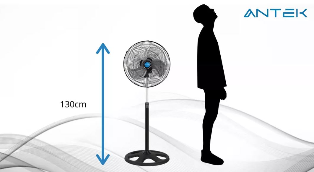 Ventilador De Pedestal ANTEK 85W 18 Pulgadas 3 En 1 MK