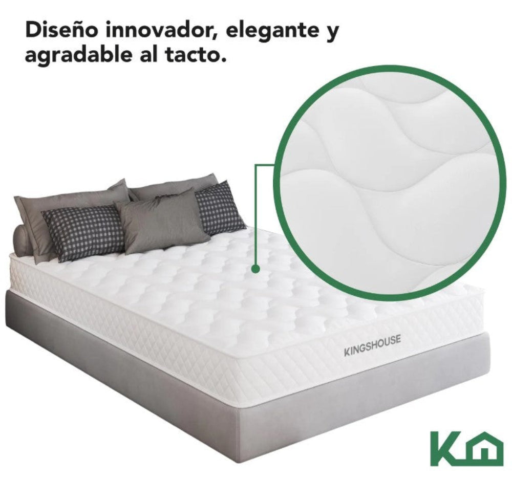 Combo 2 Colchones Matrimonial Alta Densidad Hipoalergenico Antiacaros