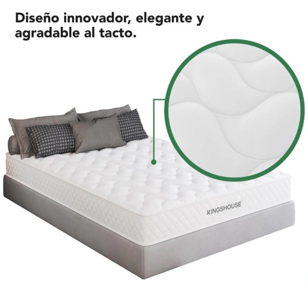 Combo 2 Colchones Matrimonial Alta Densidad Hipoalergenico Antiacaros