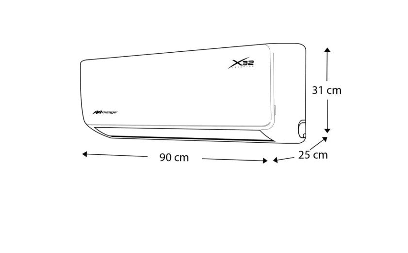 Aire Acondicionado Mini Split inverter X32 18000 BTU 230 V Mirage MK