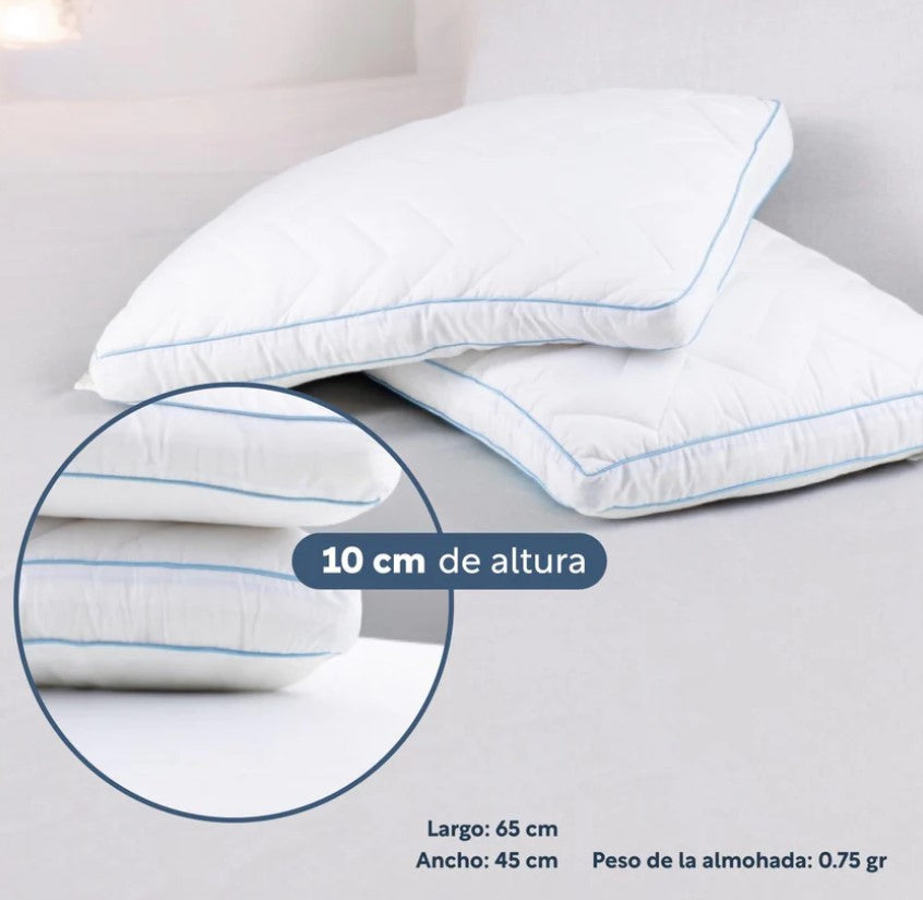 Set De3 Piezas Colchón King Size Memory Foam + Almohadas Poliéster