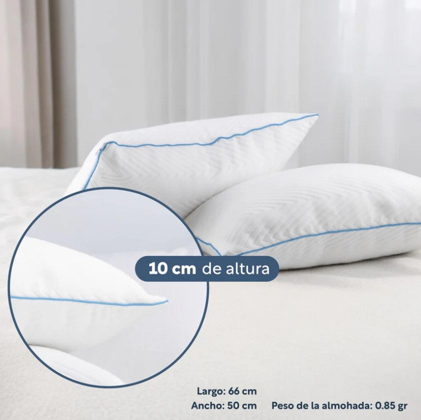 Set De 3 Piezas Colchón KingSize Memory + Almohadas Espuma
