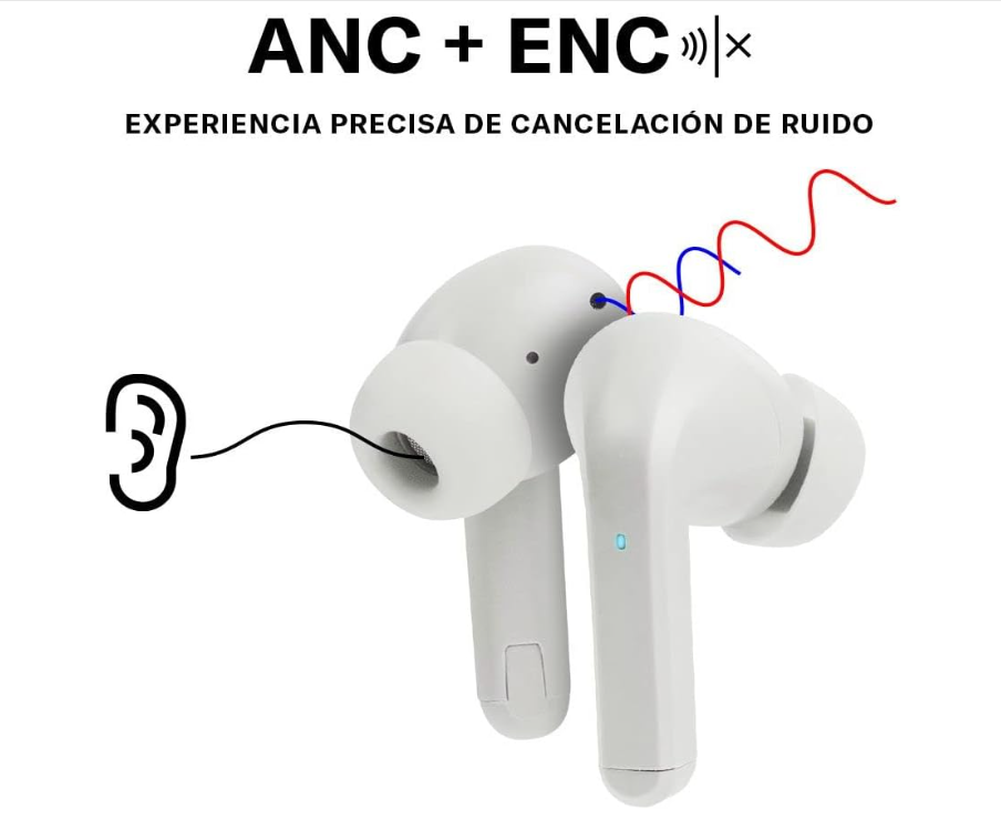 Audífonos Inalámbricos True Wireless | Billboard Soul anc/enc | Cancelacion de ruido Gris