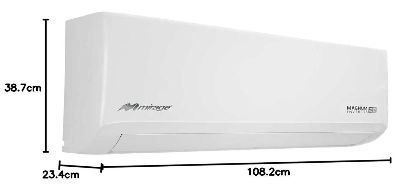 Aire Acondicionado Minisplit Mirage Magnum Inverter 22 Frío/Calor 24000 BTU´S 230V Mirage MK