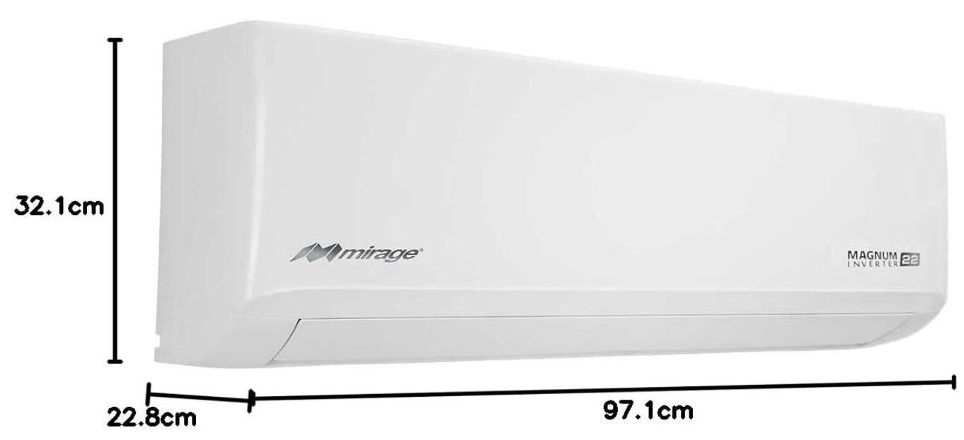 Aire Acondicionado Mini Split Magnum22 Inverter con Calefación 1.5Ton 230V Mirage MK