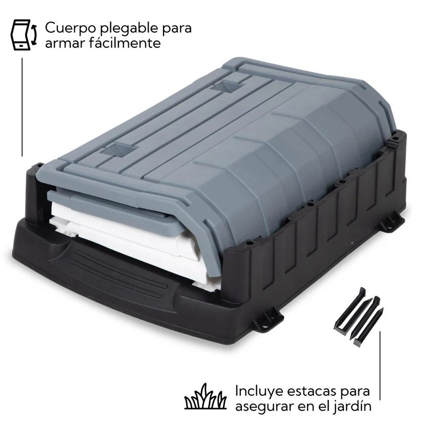 Casa Para Perro Raza Mediana 66 x 52 x 66 cm Térmica Plástico ALEBRIPETS