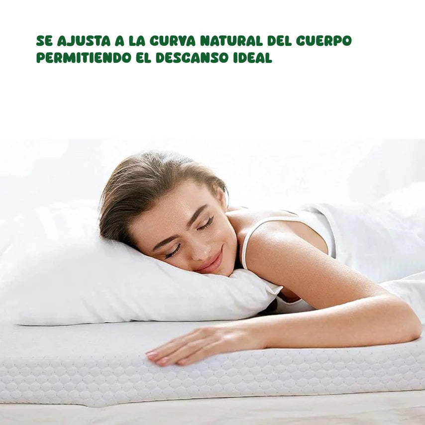 Colchoneta Cubre Colchon Topper Memory Foam 5cm Individual Colordream
