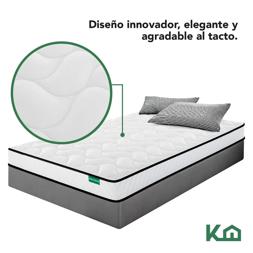 Colchón Individual Memory Foam Espuma Alta Densidad Kinghouse