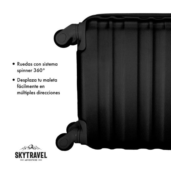 Set De 6 Maletas De Viaje Abs Con Candado Antirrobo 4 Ruedas 360 SKYTRAVEL
