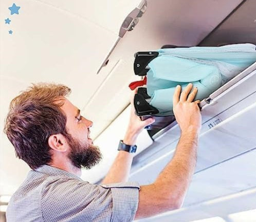Cuna Portátil y Plegable para Recién Nacidos - Azul