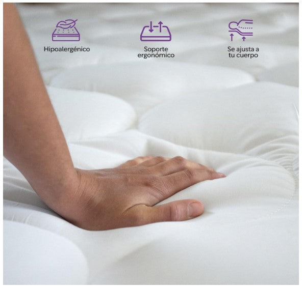 Combo 2 Colchones Matrimoniales Essential Memory Foam Colordreams