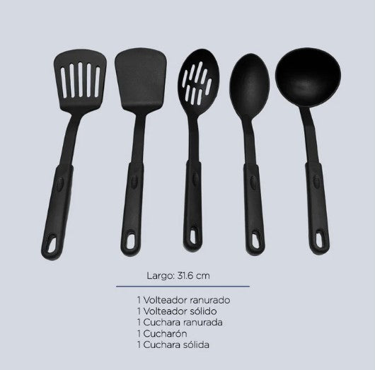 Batería de Cocina Kit Con Sartenes De Acero Antiadherente De 16 Piezas Tinto COLORHOME