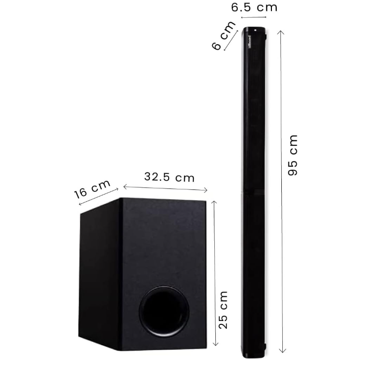 Barra De Sonido Bilboard Teatro En Casa 2.1 con Subwoofer 2 En 1