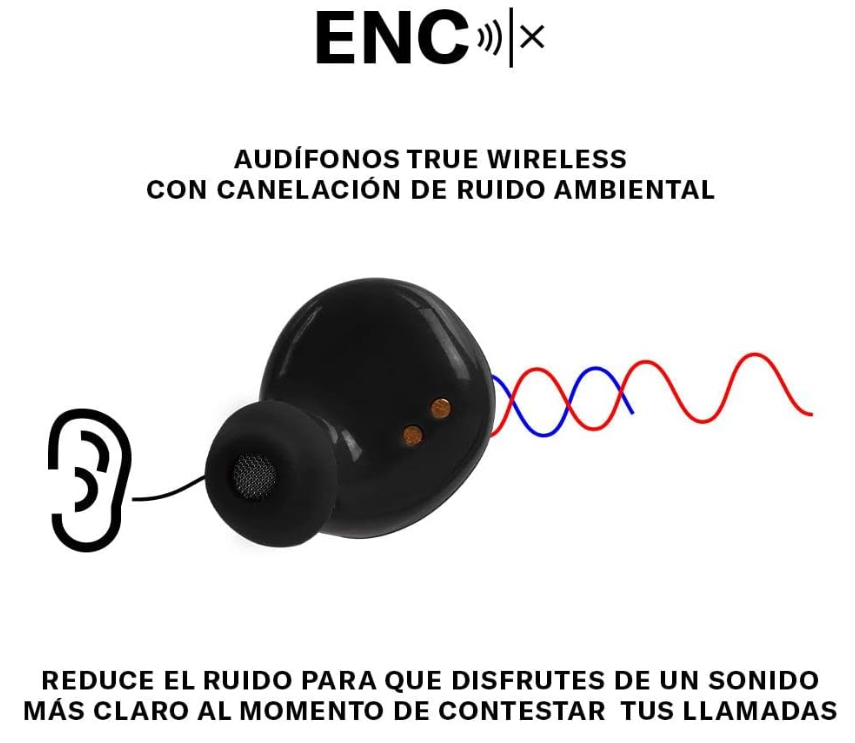 Audífonos Inalámbricos Billboard Soul track | Resistentes al agua IPX4 Negro