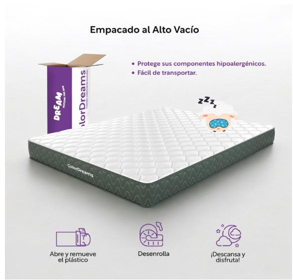 Colchon Matrimonial Colordreams Essential Memory Foam