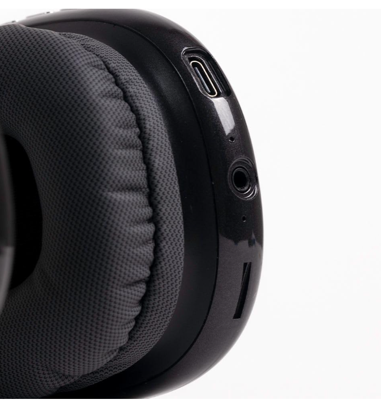 Audífonos Inalámbricos On-ear | Aurum | Función dual, MicroSD Negro