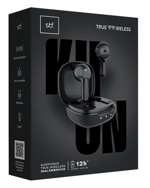 Audífonos inalámbricos True Wireless | 12 hrs Negro