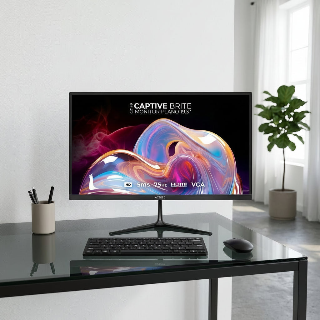 Monitor 23.8″ Full HD Acteck 75Hz con Bocinas Color Negro