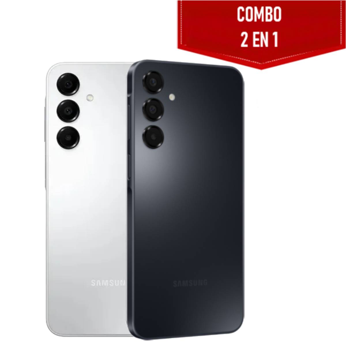 Combo de 2 Celulares Samsung Galaxy A16 128GB Negro Y Gris | Dual SIM, Pantalla HD
