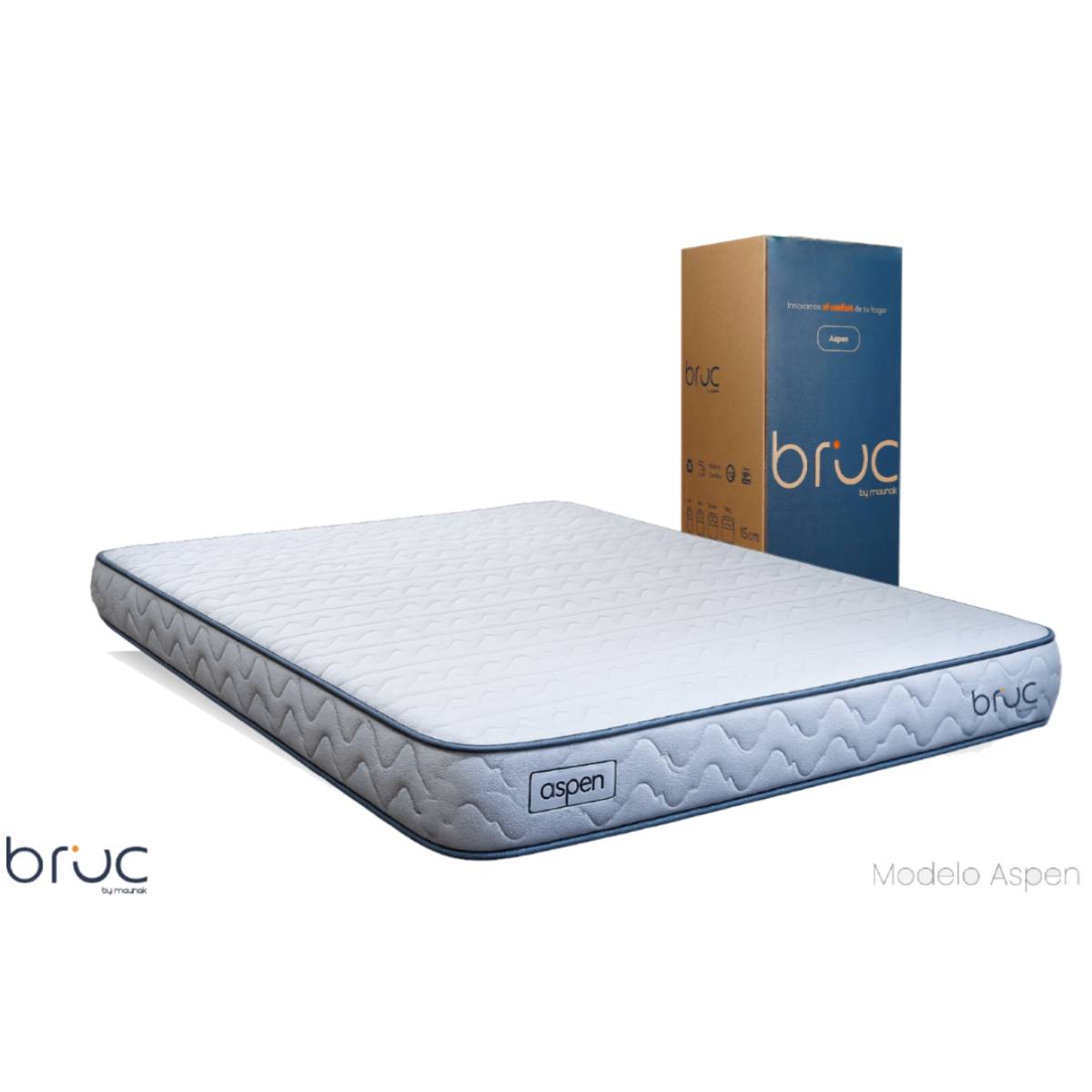 Colchón Matrimonial Bruc Aspen Confort Plus – Máxima Comodidad y Durabilidad