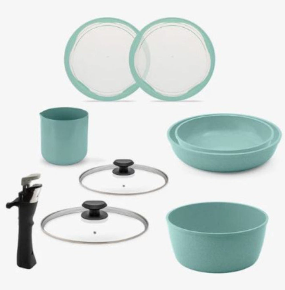 Bateria de cocina Jade Smart de 9 Piezas